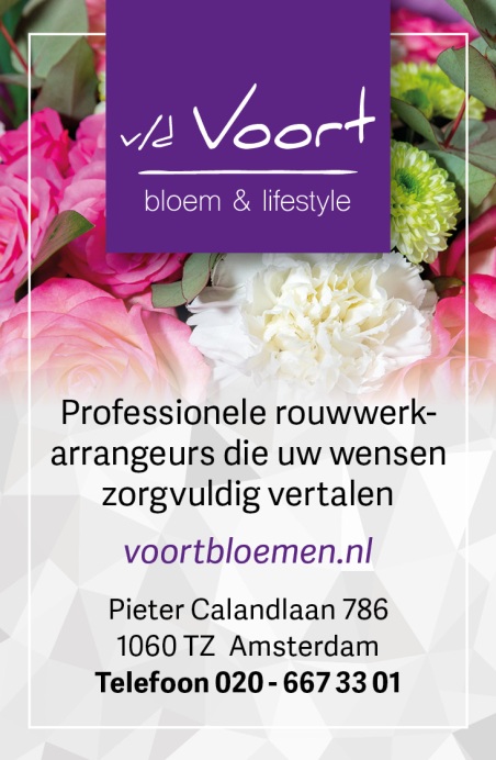 Advertentie bloemenwinkel Amsterdam